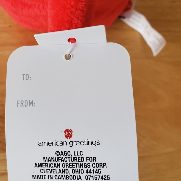 Plush Gingerbread Man In Red Plush Mug New - Picture 5 of 6